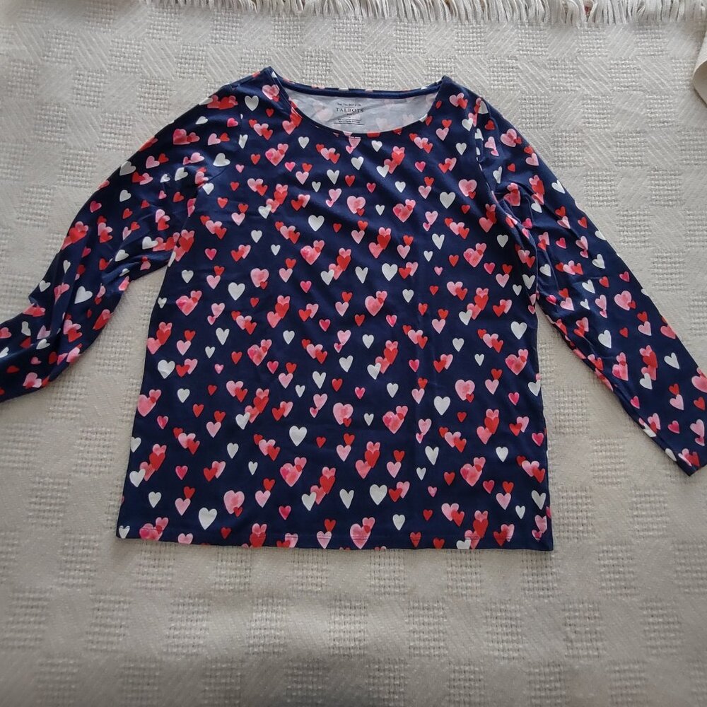 Talbots Hearts 'o Plenty Top
